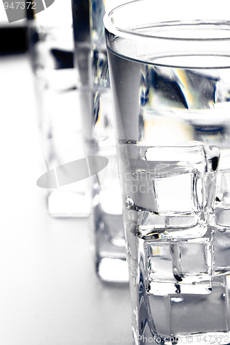 Image of three glasses with water