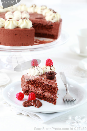 Image of Delicious chocolate cake