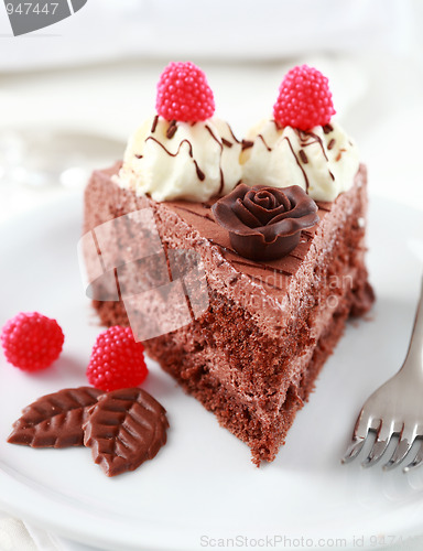 Image of Delicious chocolate cake