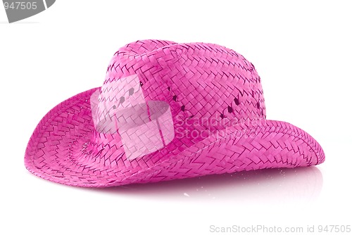 Image of Pink Straw hat