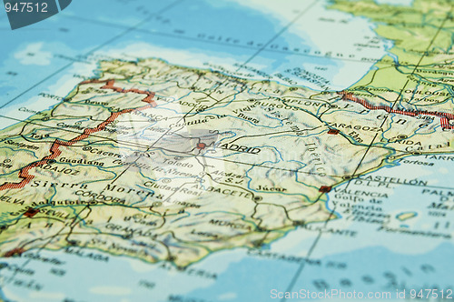 Image of Map of Spain.