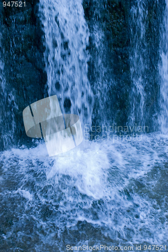 Image of blue waterfall