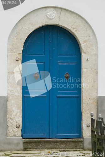 Image of blue door