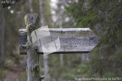 Image of Wooden sign