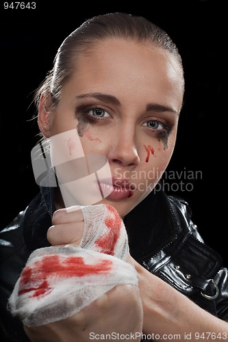Image of Aggressive woman