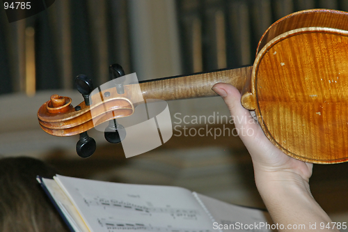 Image of Playing the violin