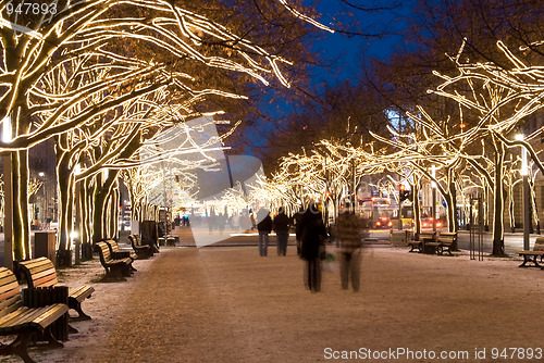 Image of berlin unter den linden christmas