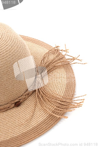 Image of Straw hat with ribbon
