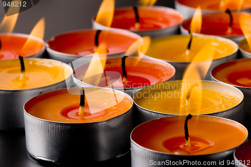 Image of  flaming candles