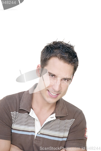 Image of Isolated smiling man