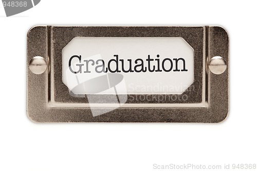 Image of Graduation File Drawer Label