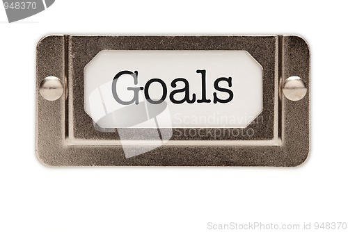 Image of Goals File Drawer Label