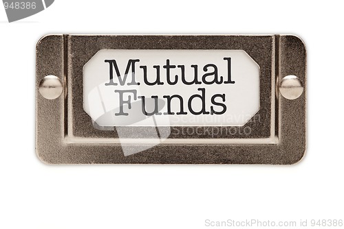 Image of Mutual Funds File Drawer Label