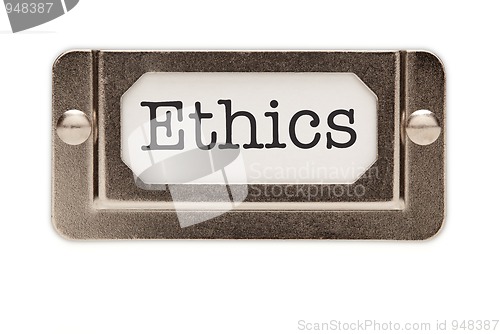 Image of Ethics File Drawer Label