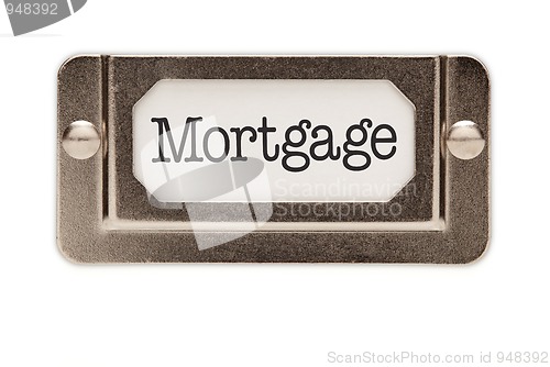 Image of Mortgage File Drawer Label