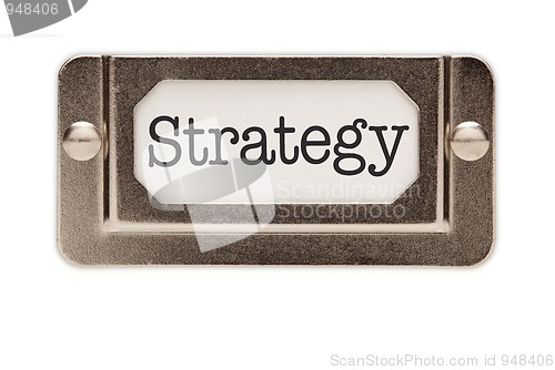 Image of Strategy File Drawer Label