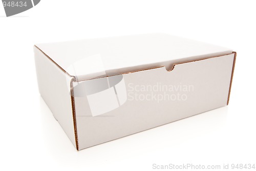 Image of Blank White Cardboard Box Isolated