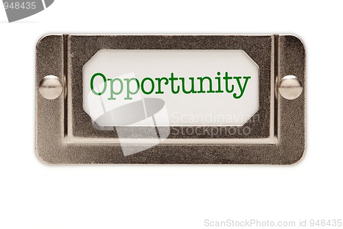 Image of Opportunity File Drawer Label