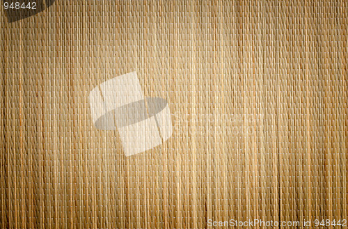 Image of Bamboo Mat Background with Vignette