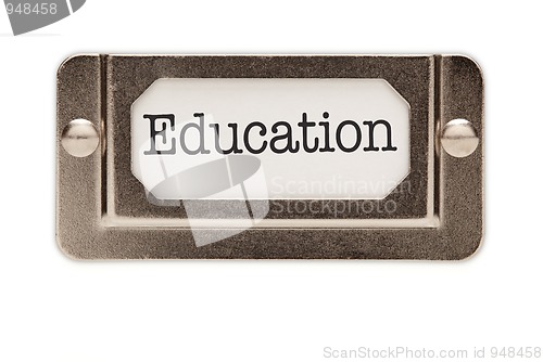 Image of Education File Drawer Label