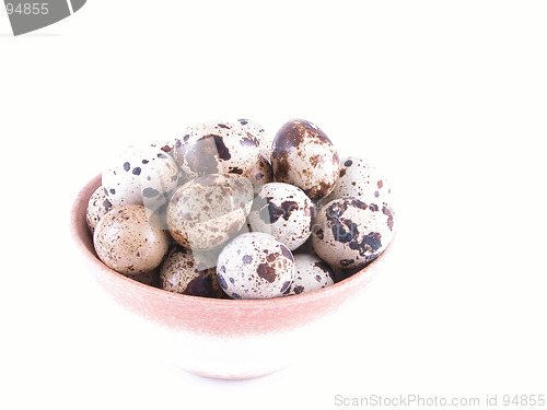 Image of bowl of quail eggs