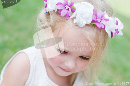 Image of Girl with wreath