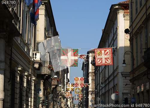 Image of Turin flags
