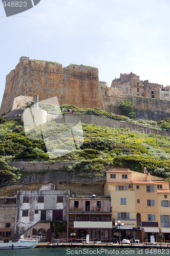 Image of the citadel fortress medieval architecture bonifacio corsica