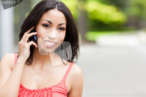 Image of Woman on the phone