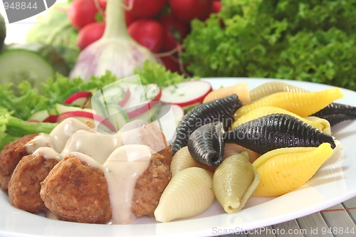 Image of Koettbullar with noodles