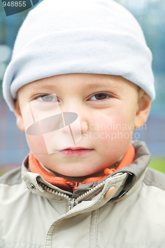 Image of Little serious boy