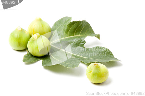 Image of Figs on fig-leaf