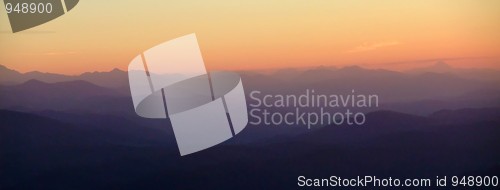 Image of Panoramic and aerial view of Pyrenees mountains