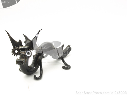 Image of Metal Dragon Sculpture