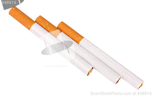 Image of Three cigarettes with filter