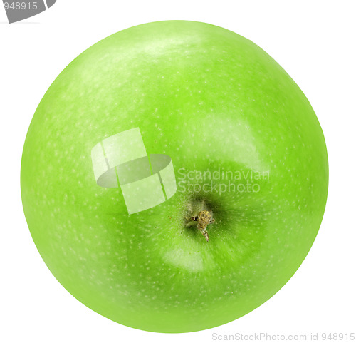 Image of Single a green apple