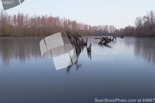 Image of Frozen lake