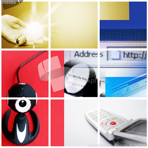 Image of Colorful communication collage.