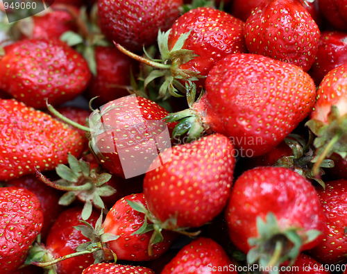 Image of Ripe red strawberry