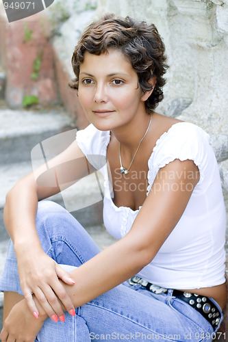 Image of beautiful brunet woman