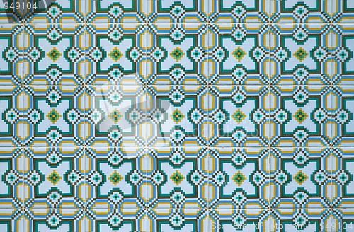 Image of Traditional Portuguese glazed tiles