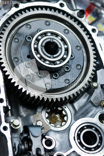 Image of Ball bearings in a car gearbox