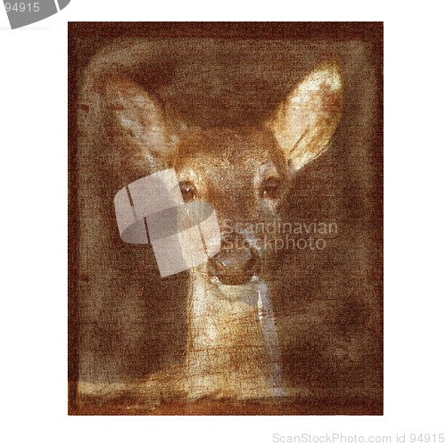 Image of Grunge Textured Deer