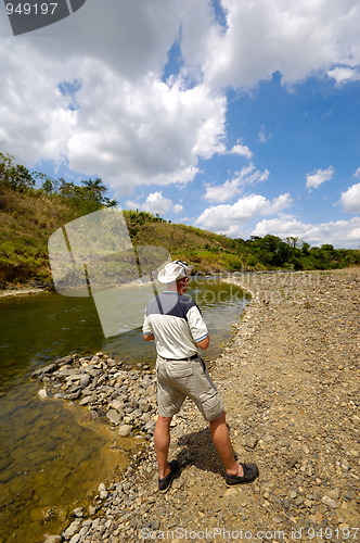 Image of Man at river