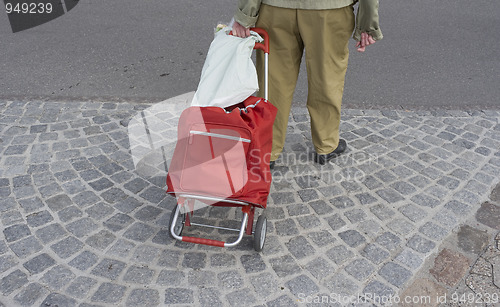 Image of Female senior shopping