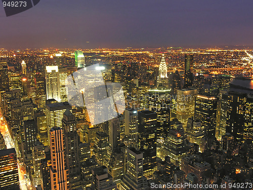 Image of Night View of New York City