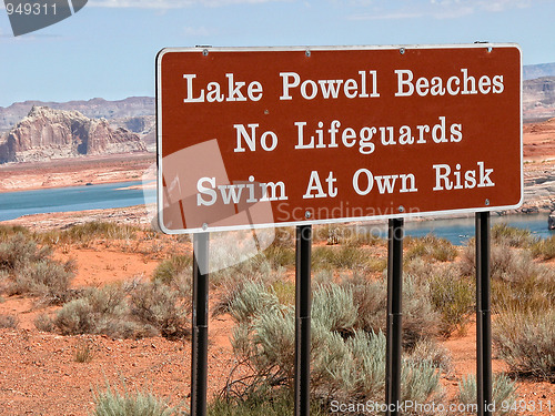 Image of Signs in Lake Powell, Arizona