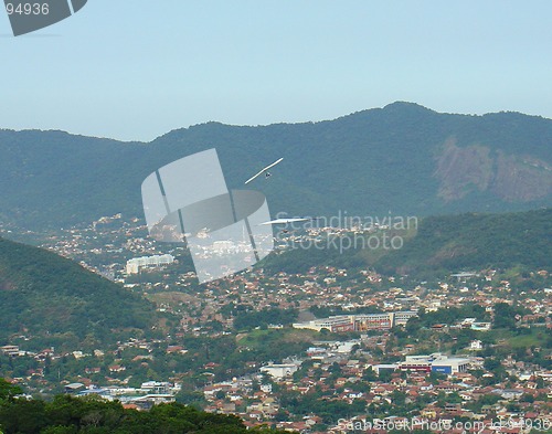 Image of Hang gliding in the hills