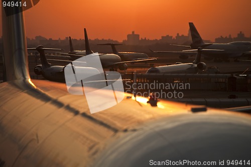 Image of Sunset on the Airport, United States, April 2009