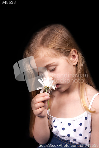 Image of Girl with flower